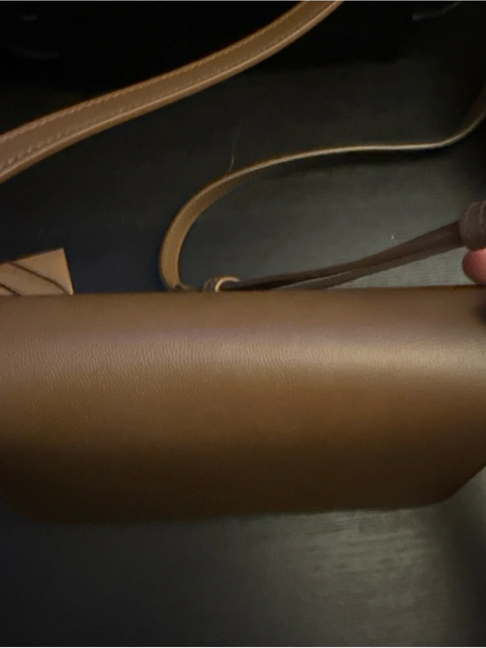 Burberry Crossbody Hampshire House Check Derby Tan